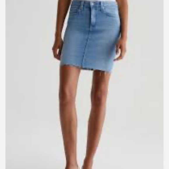 AG The Erin Light Wash Denim Pencil Skirt 27 | High Rise Jean Skirt Classic Fit - Picture 1 of 7